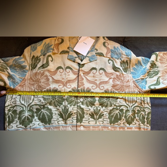 BNWT BODE Men’s Beige Tulipa Shirt with Indian Embroidery Size Large - Picture 15 of 15